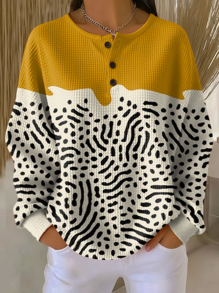 Modesta | Sweater i vaffelstrik med skandinavisk ro