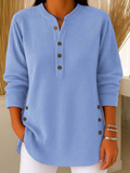 Neva | Henley-sweater med knapper