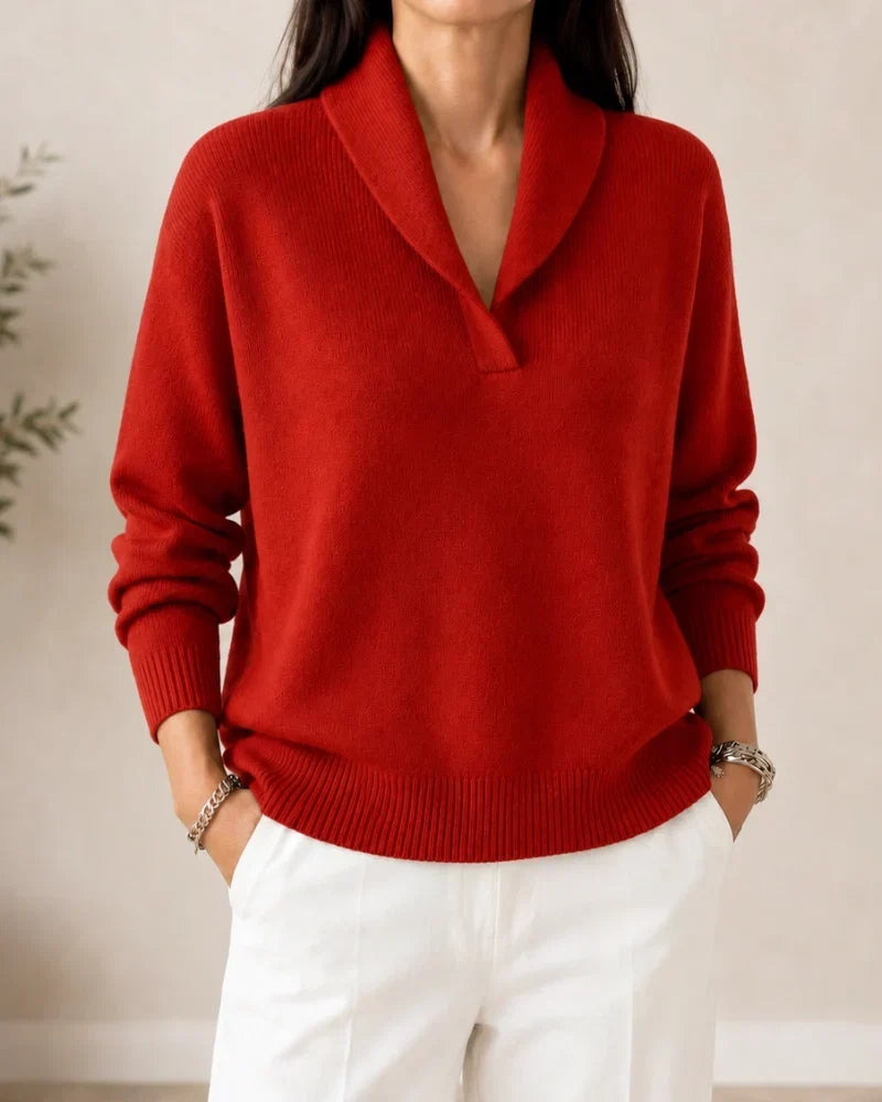 Antonine | Blød sweater med V-hals