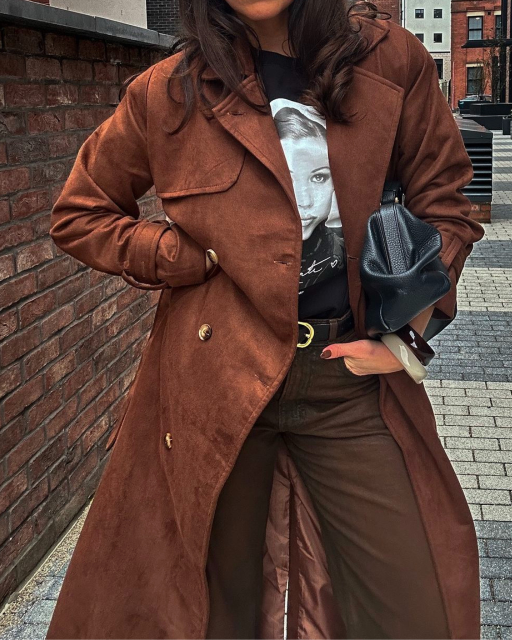 Guendalina – Trenchcoat i ruskind