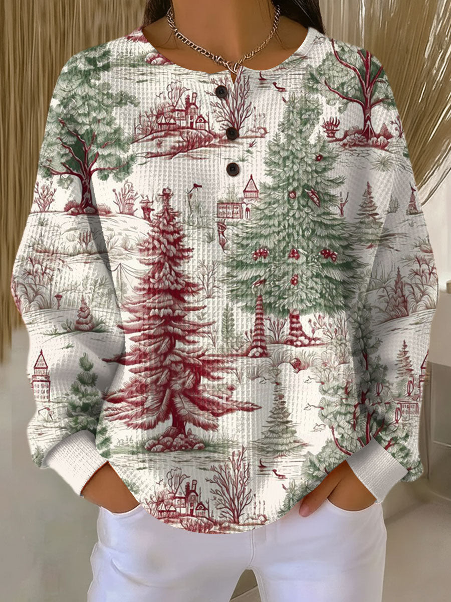 Fabia | Komfortabel vaffelstrikket sweater