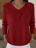 Sunnora | Sweater med bred krave