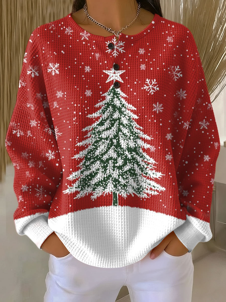 Ersilia Maria | Vaffelstrikket sweater med tidløs varme