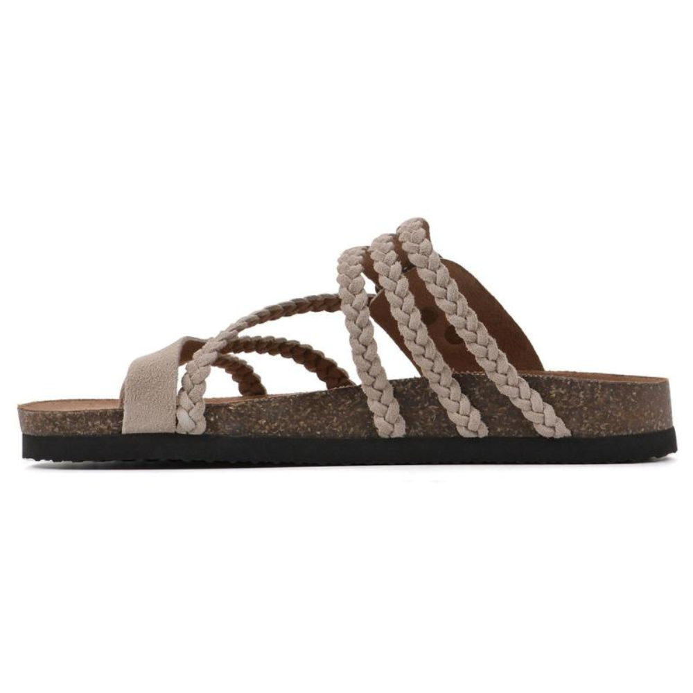 Elegante flettede sandaler