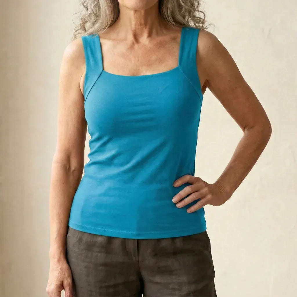 Roxanne | Tanktop med indbygget komfort-BH