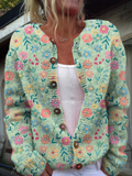 Foxfield™ – Blomstret vintagecardigan