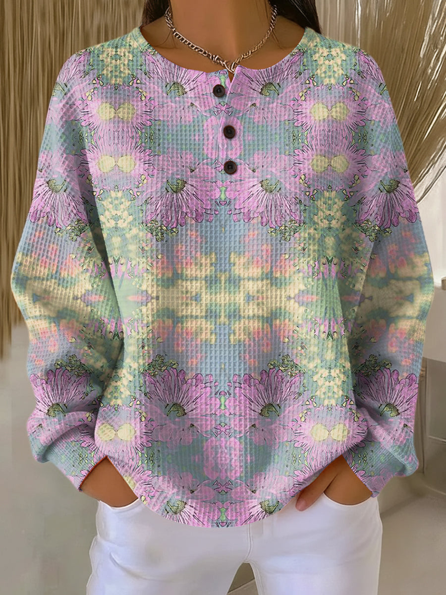 Teodora | Sweater i dobbelt vaffelstrik