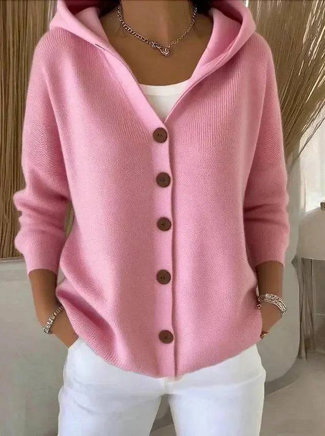 Rosalyn | Afslappet cardigan med hætte