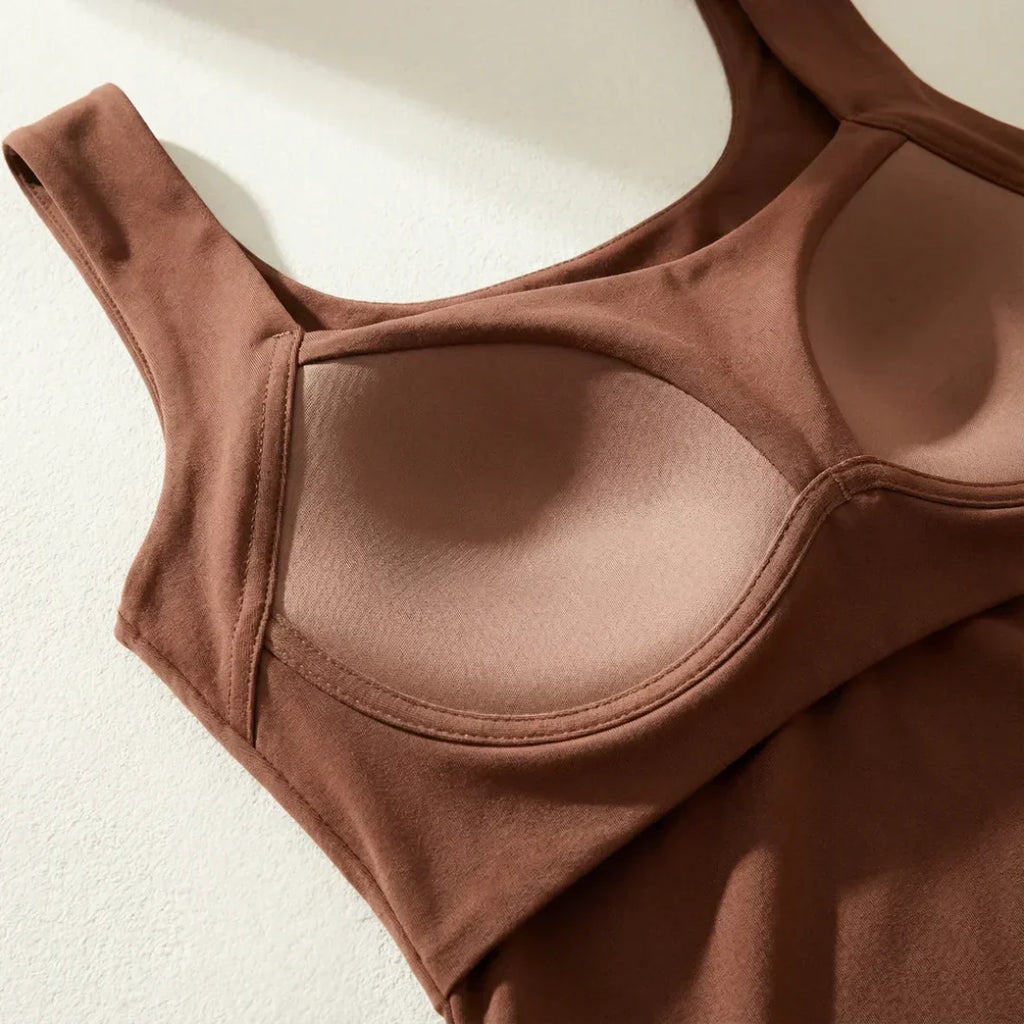 Roxanne | Tanktop med indbygget komfort-BH