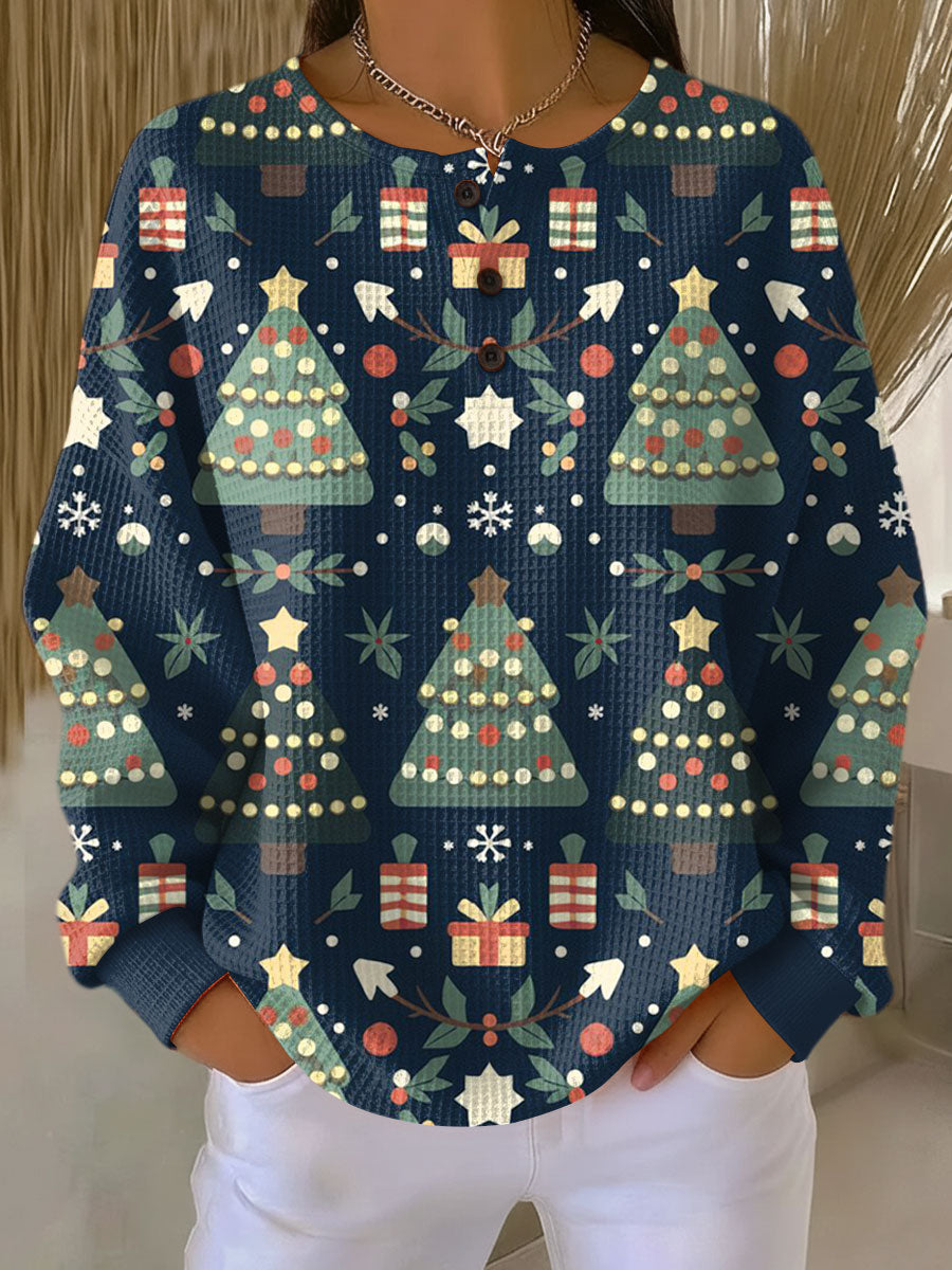 Genoveffa | Luksuriøs og komfortabel vaffelstrikket sweater