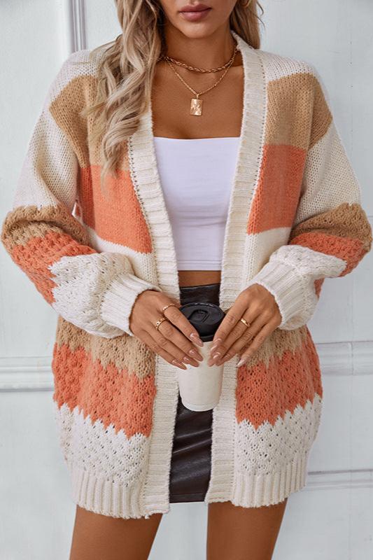 Pina – Blød oversized strikcardigan med åben front