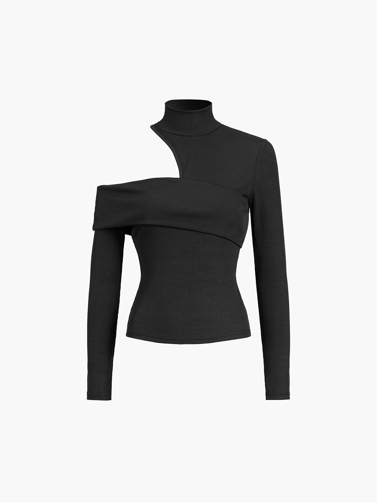 Amanda | Asymmetrisk top med cut-out og off-shoulder-detalje