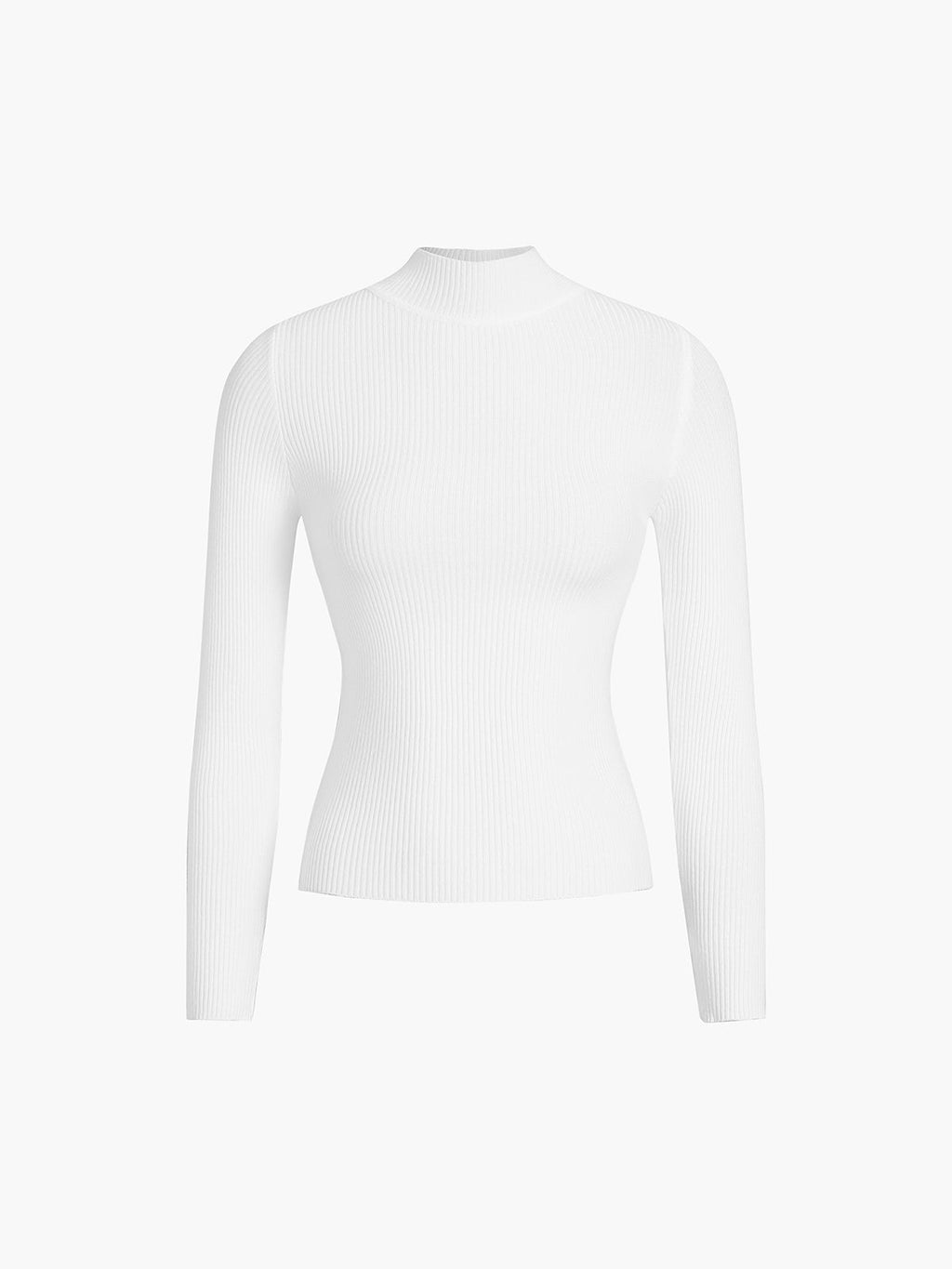 Elisabetta | Ribstrikket rullekravetop