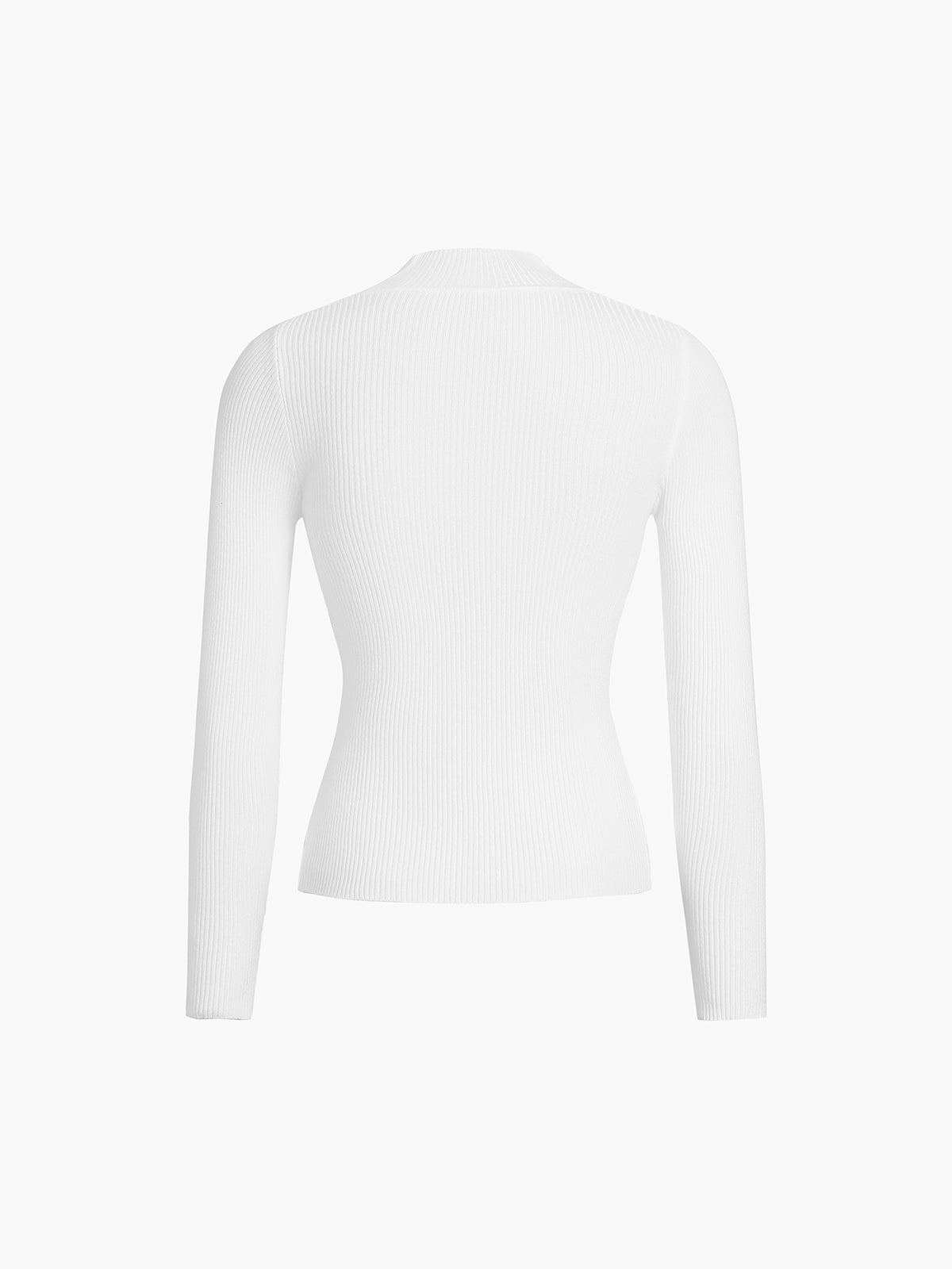 Elisabetta | Ribstrikket rullekravetop