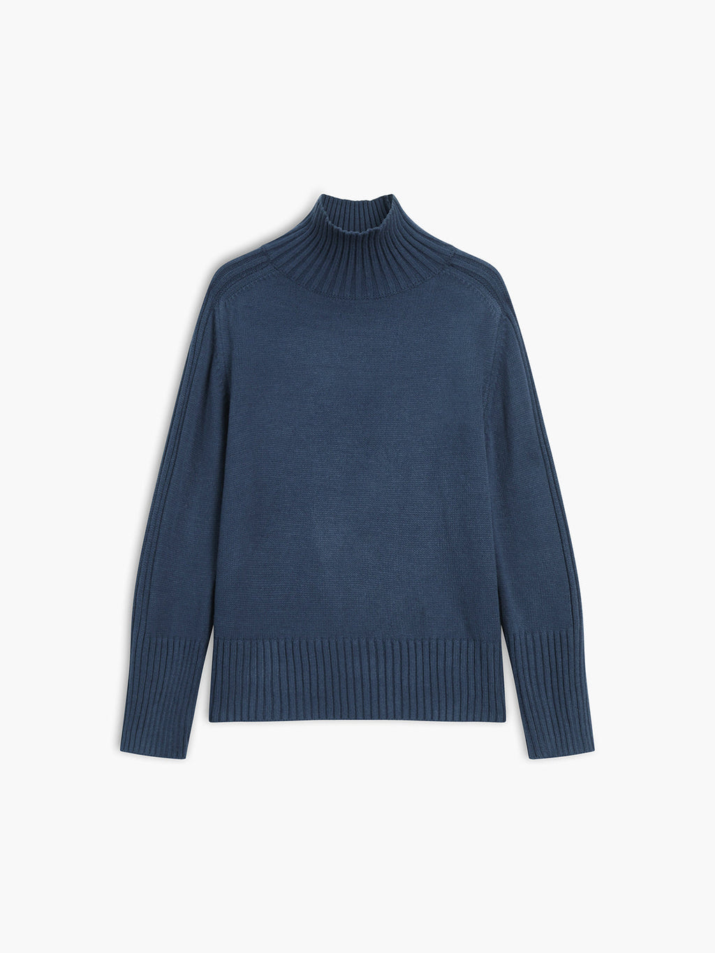 Mirella | Ribstrikket sweater med høj hals