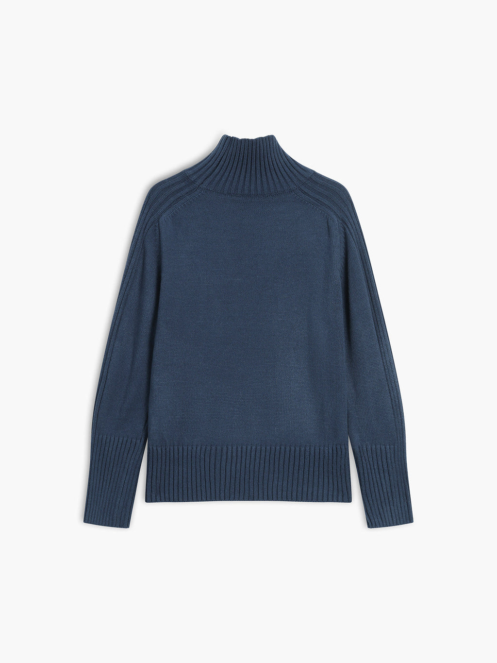 Mirella | Ribstrikket sweater med høj hals