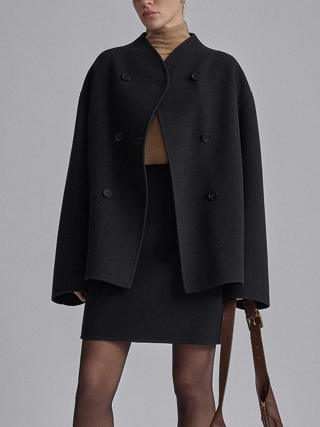 Imelda | Oversized dobbeltradet frakke