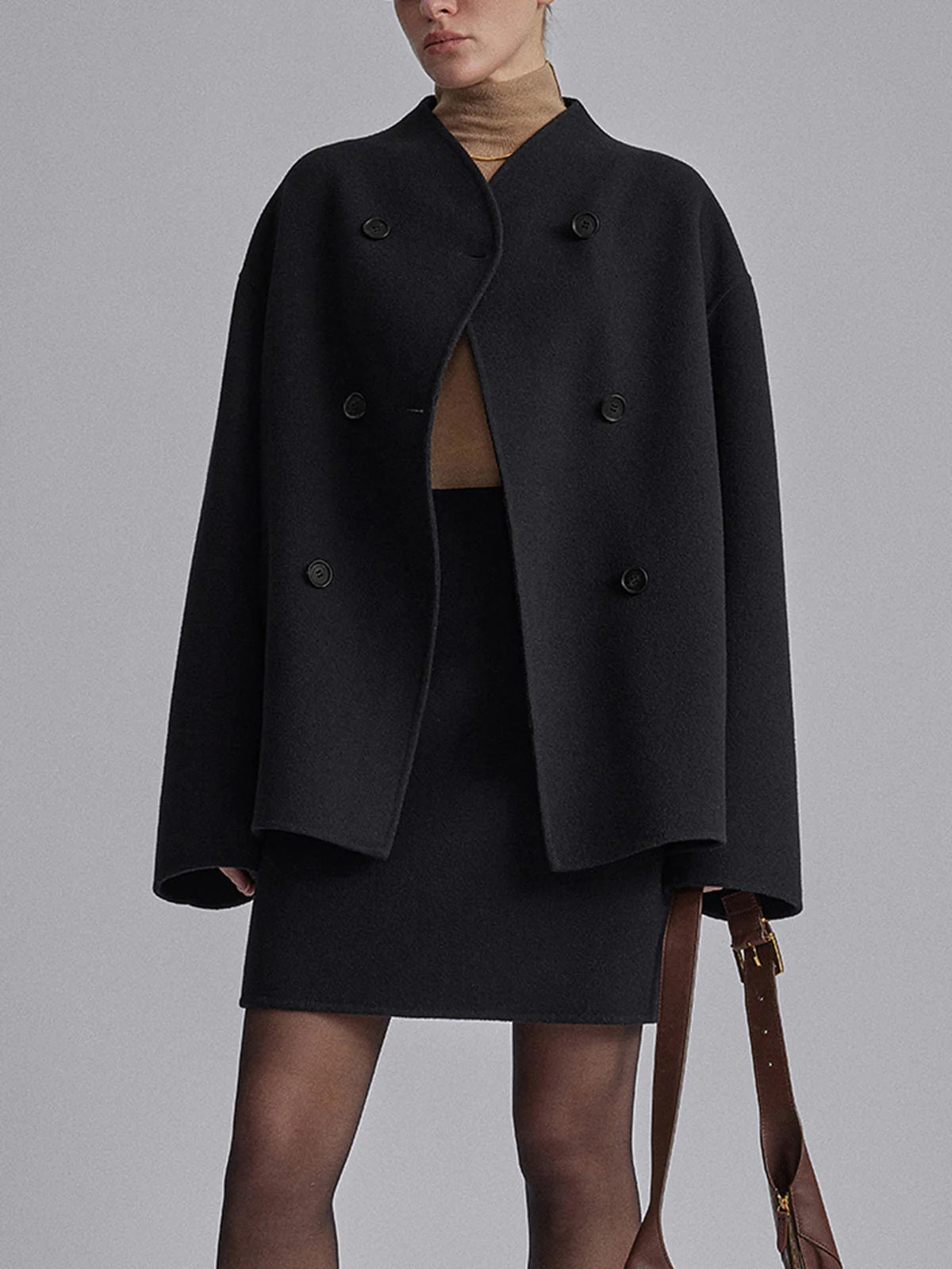 Imelda | Oversized dobbeltradet frakke