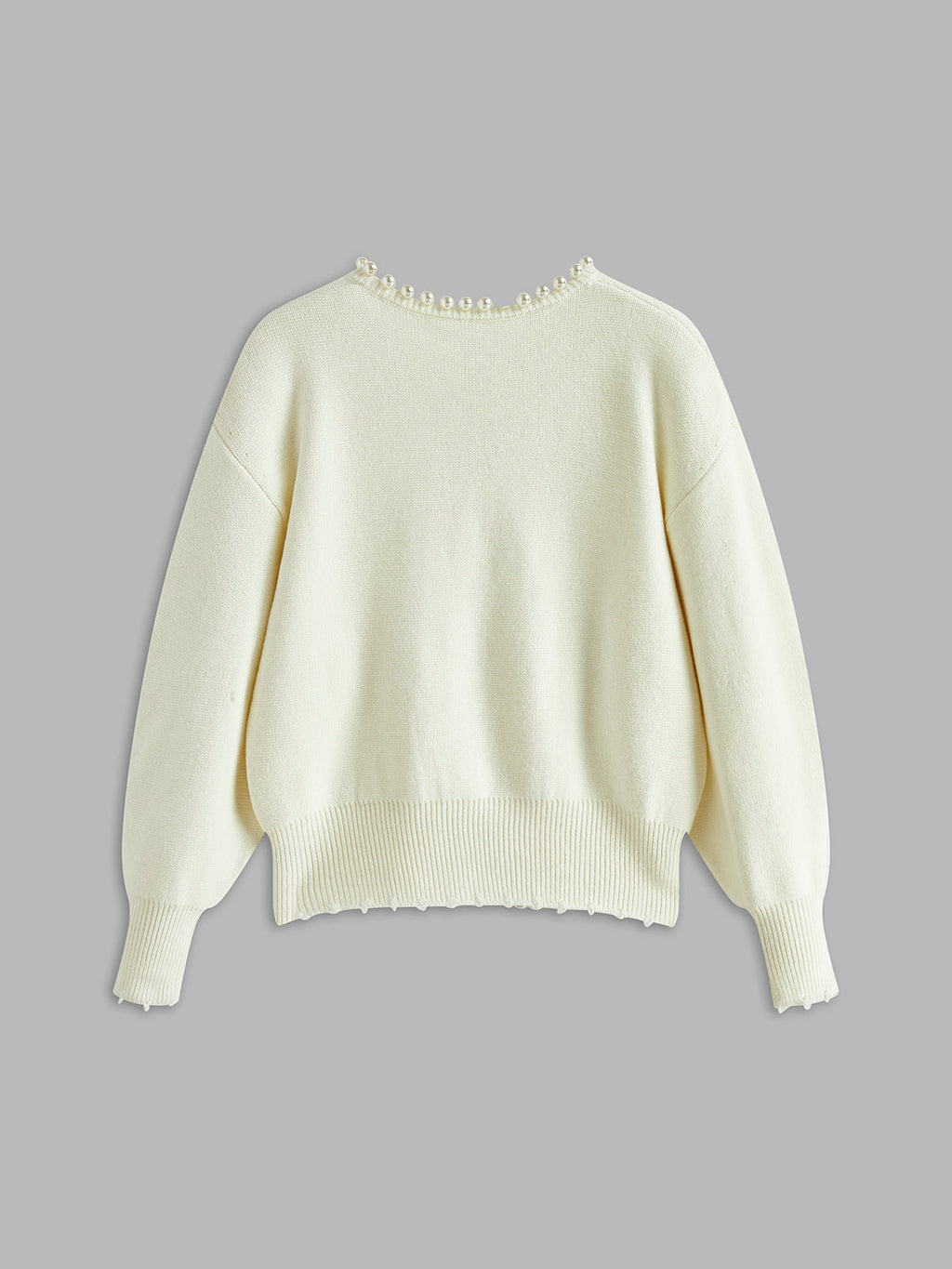 Berta – Cardigan med perlekant