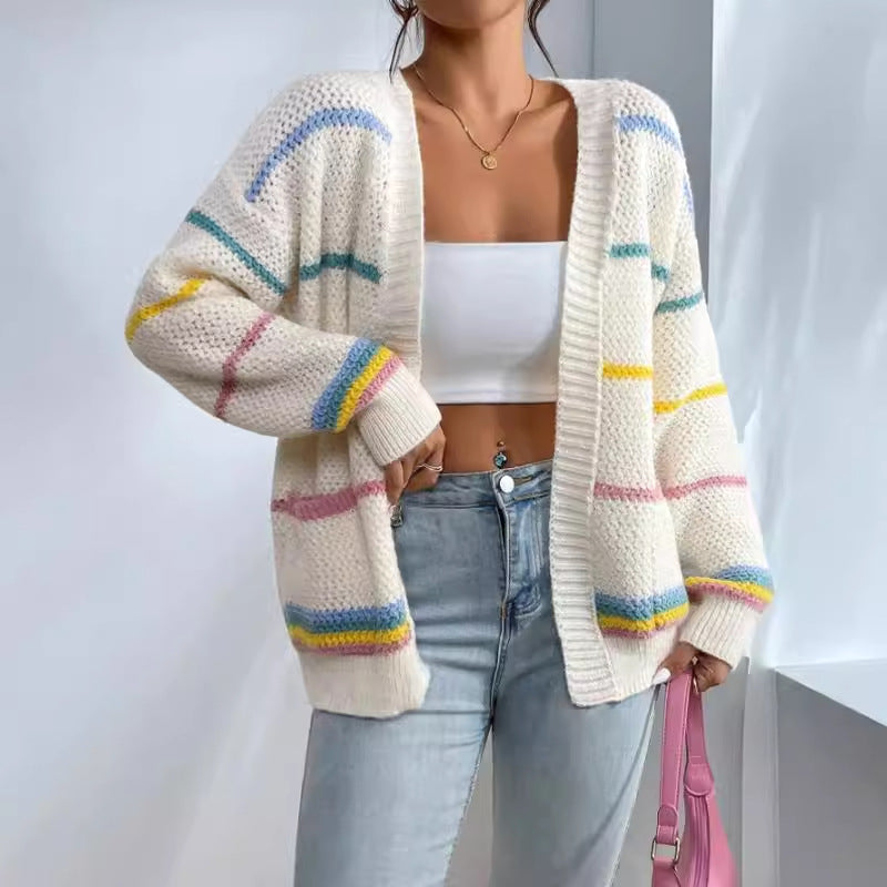 Ulderica – Oversized strikcardigan med åben front