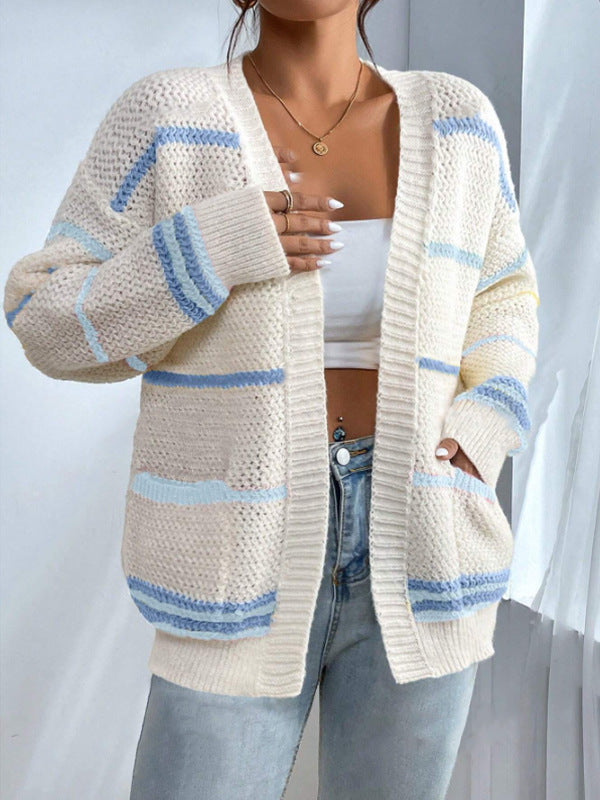 Ulderica – Oversized strikcardigan med åben front