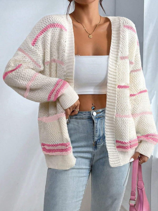 Ulderica – Oversized strikcardigan med åben front
