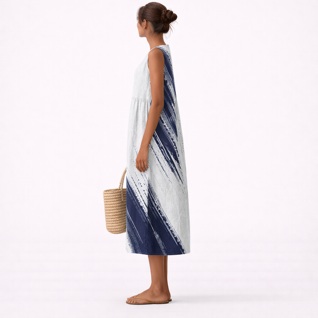 Elin | Elegant midi hverdagskjole
