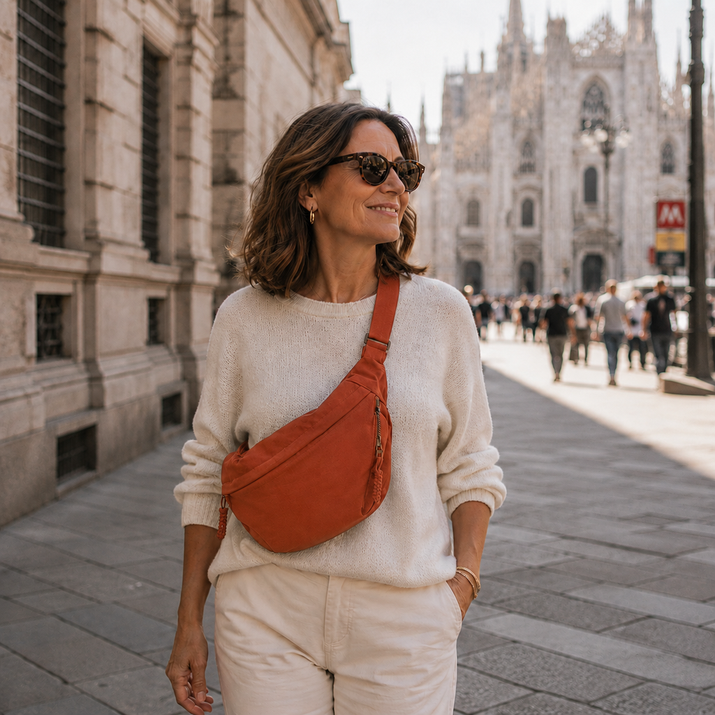 Gioia – Orange skuldertaske
