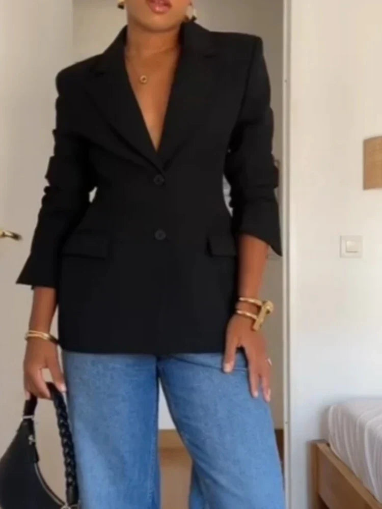 Emma – Elegant blazer med reverskrave