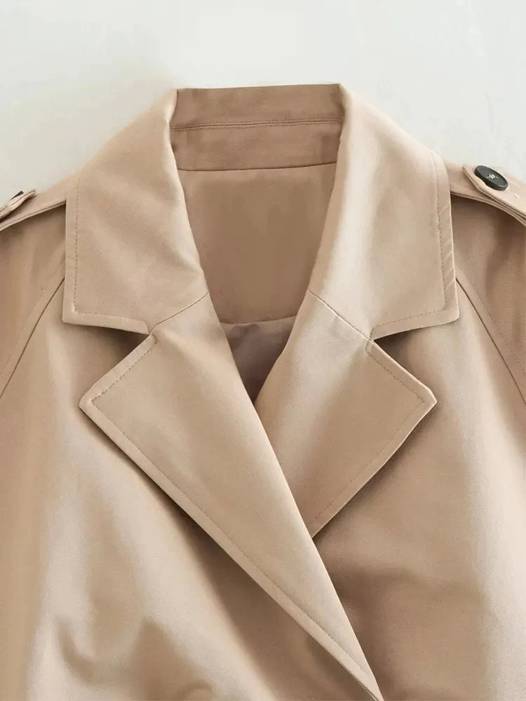 Sperandia | Kort trenchcoat med taljebælte