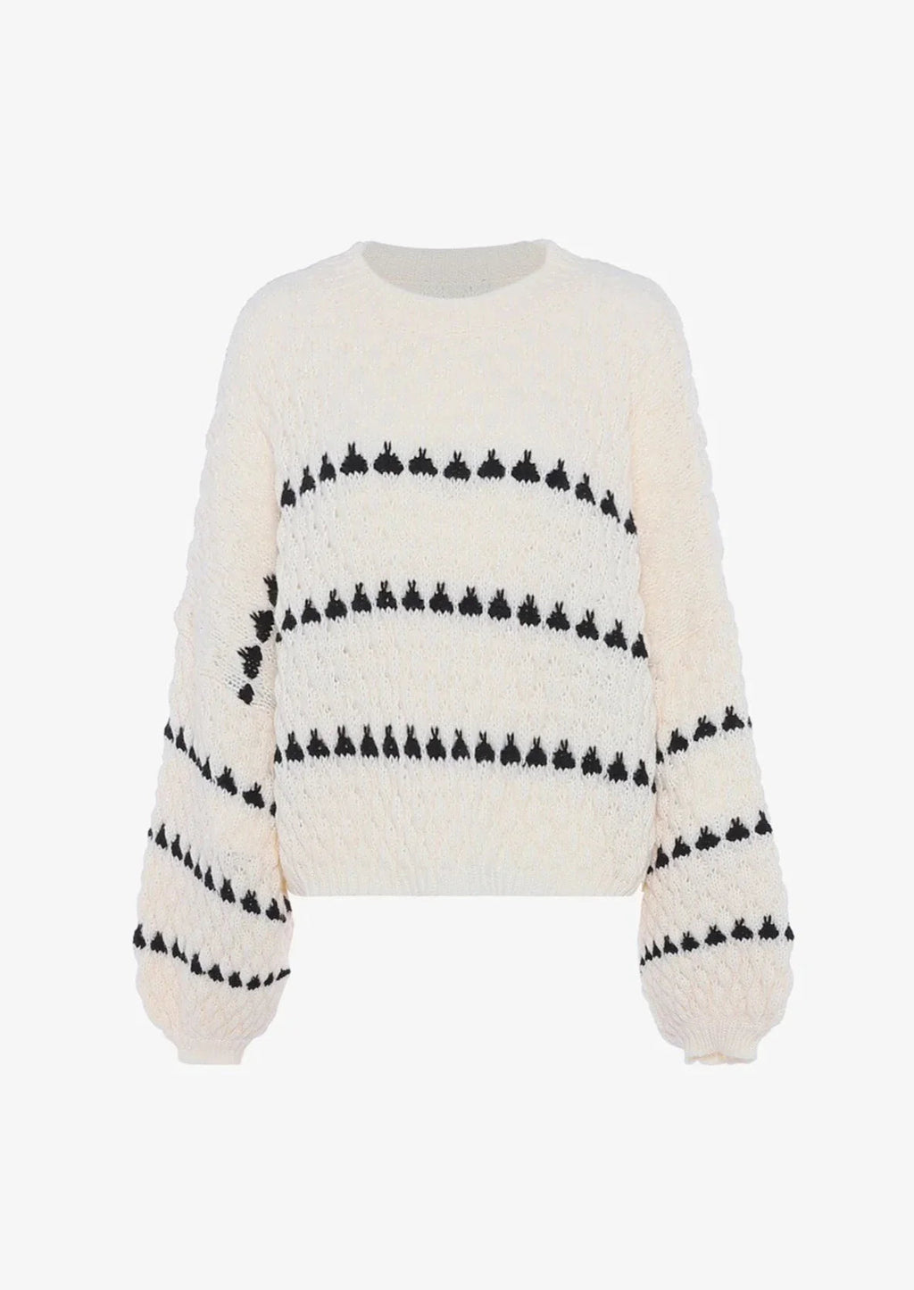 Evelina | Struktureret striksweater