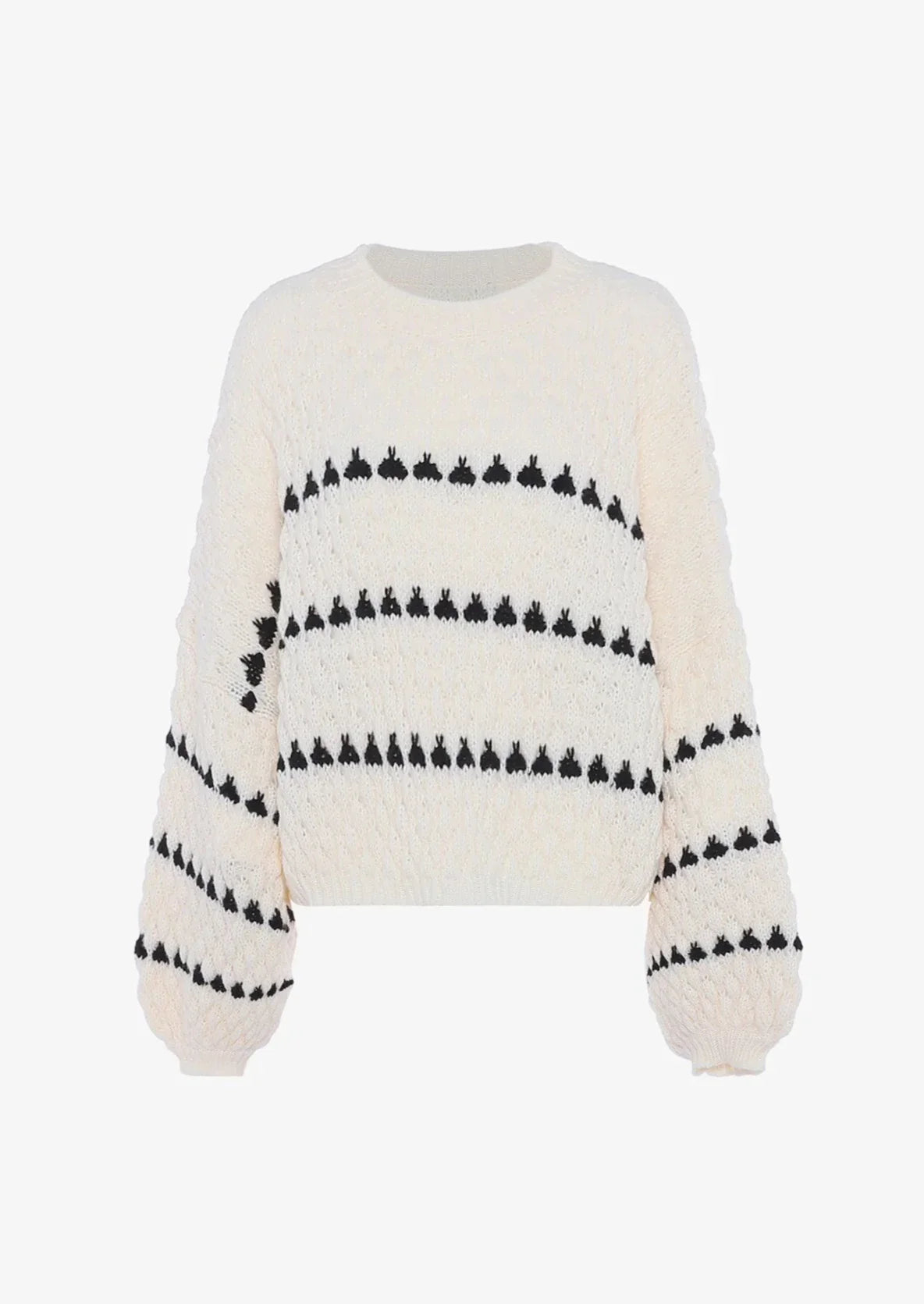 Evelina | Struktureret striksweater