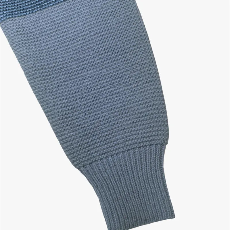 Enrichetta | Trefarvet striksweater med colorblock