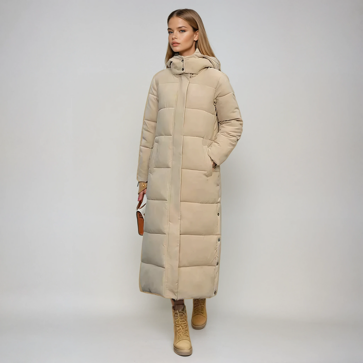 Pierina – Lang elegant dunfrakke
