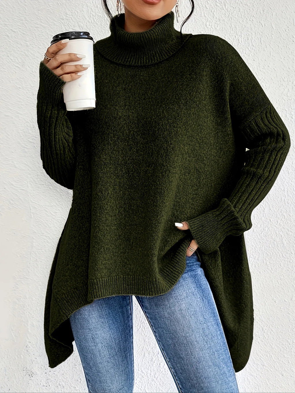Stefania | Oversized rullekravesweater i cashmere