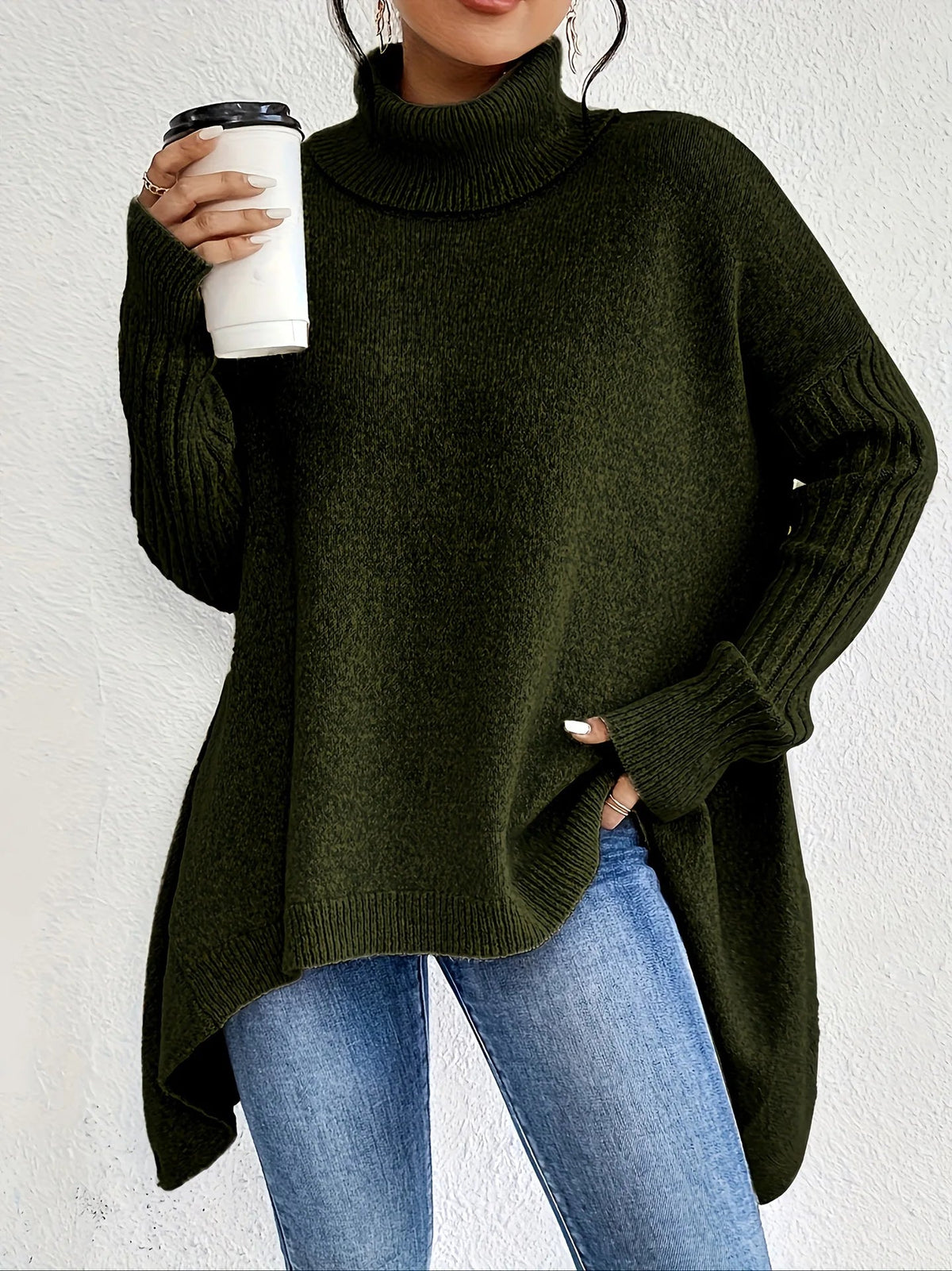 Stefania | Oversized rullekravesweater i cashmere