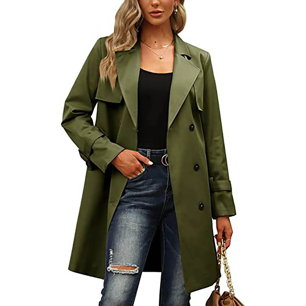 Fioralba – Lang chik frakke i fransk stil til overgangssæsonen