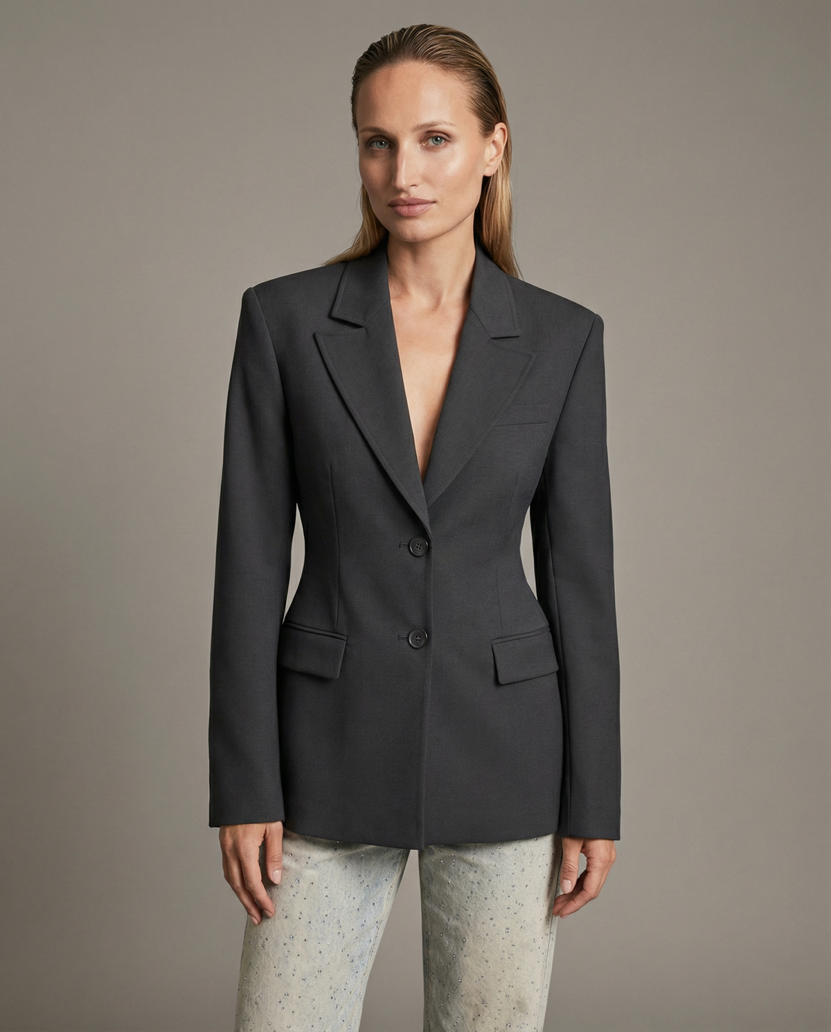 Emma – Elegant blazer med reverskrave