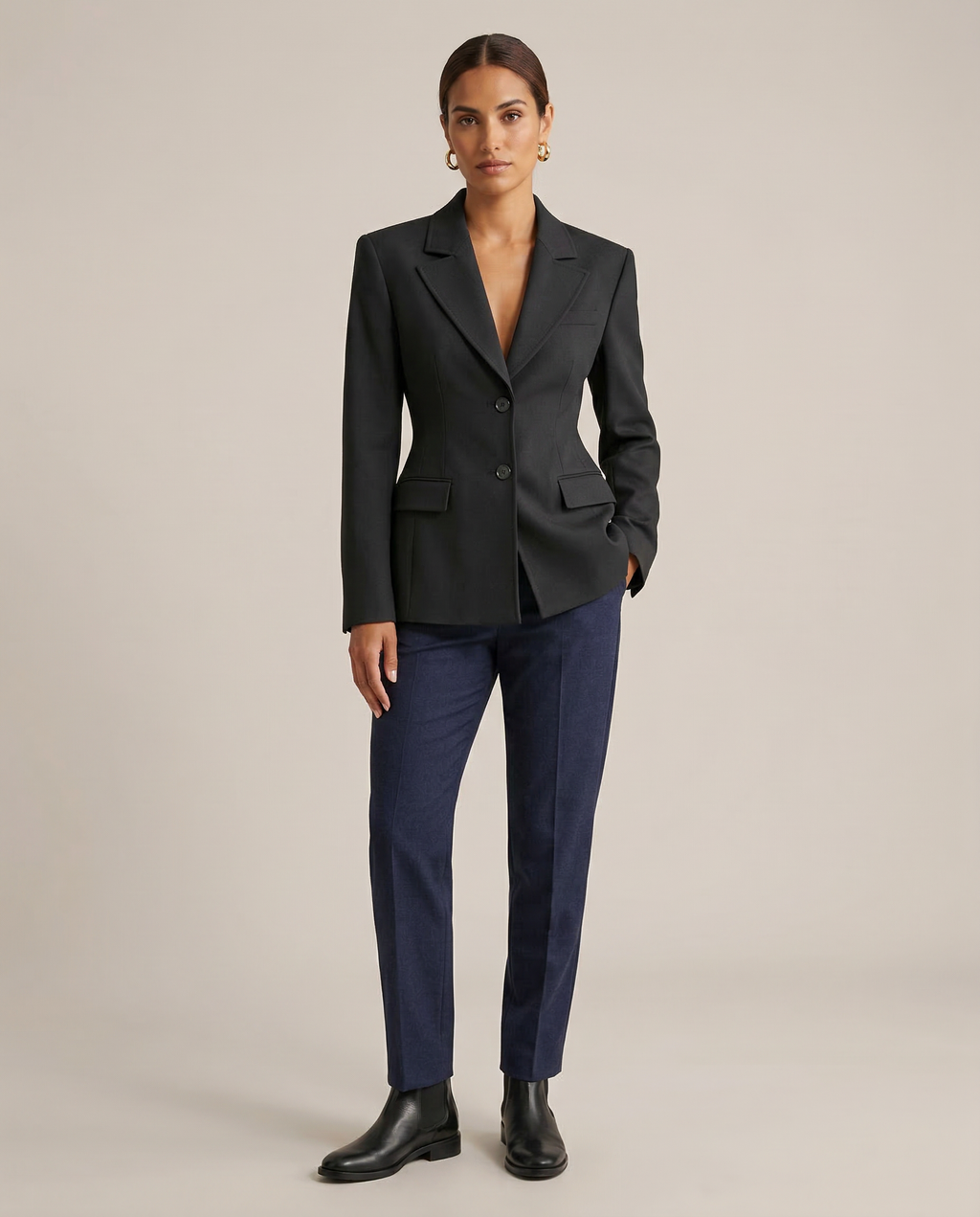 Emma – Elegant blazer med reverskrave