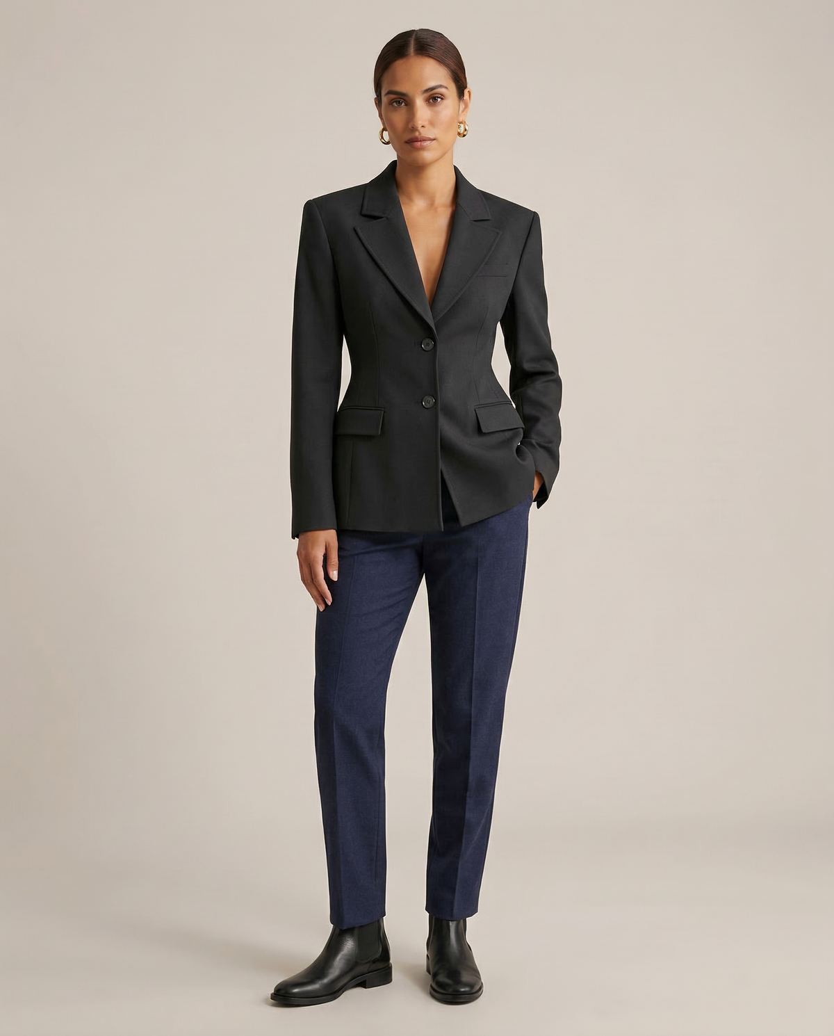Emma – Elegant blazer med reverskrave