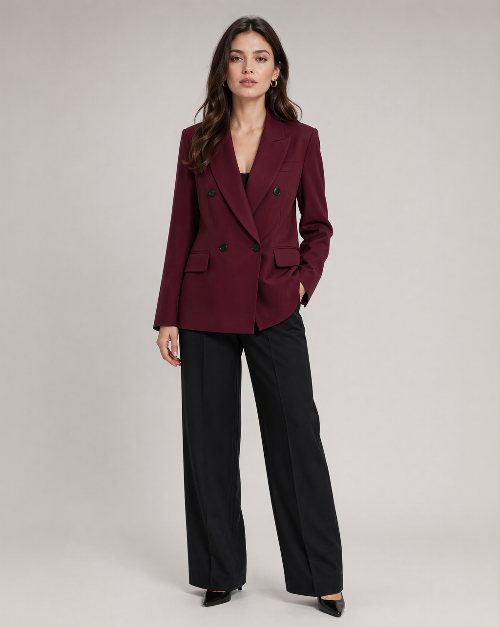 Renata – Oksebloderd tailleret blazer med én knap