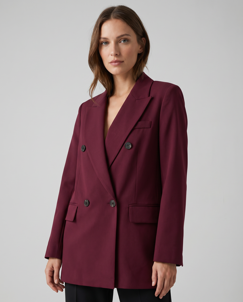 Renata – Oksebloderd tailleret blazer med én knap