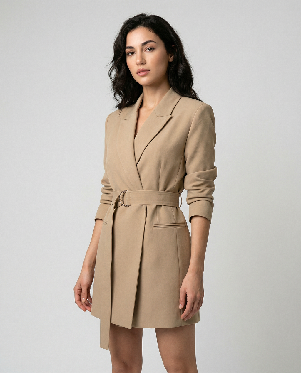 Fiorella – Hvid tailleret hverdagsblazer