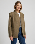 Lidia – Afslappet stribet blazer med lommer