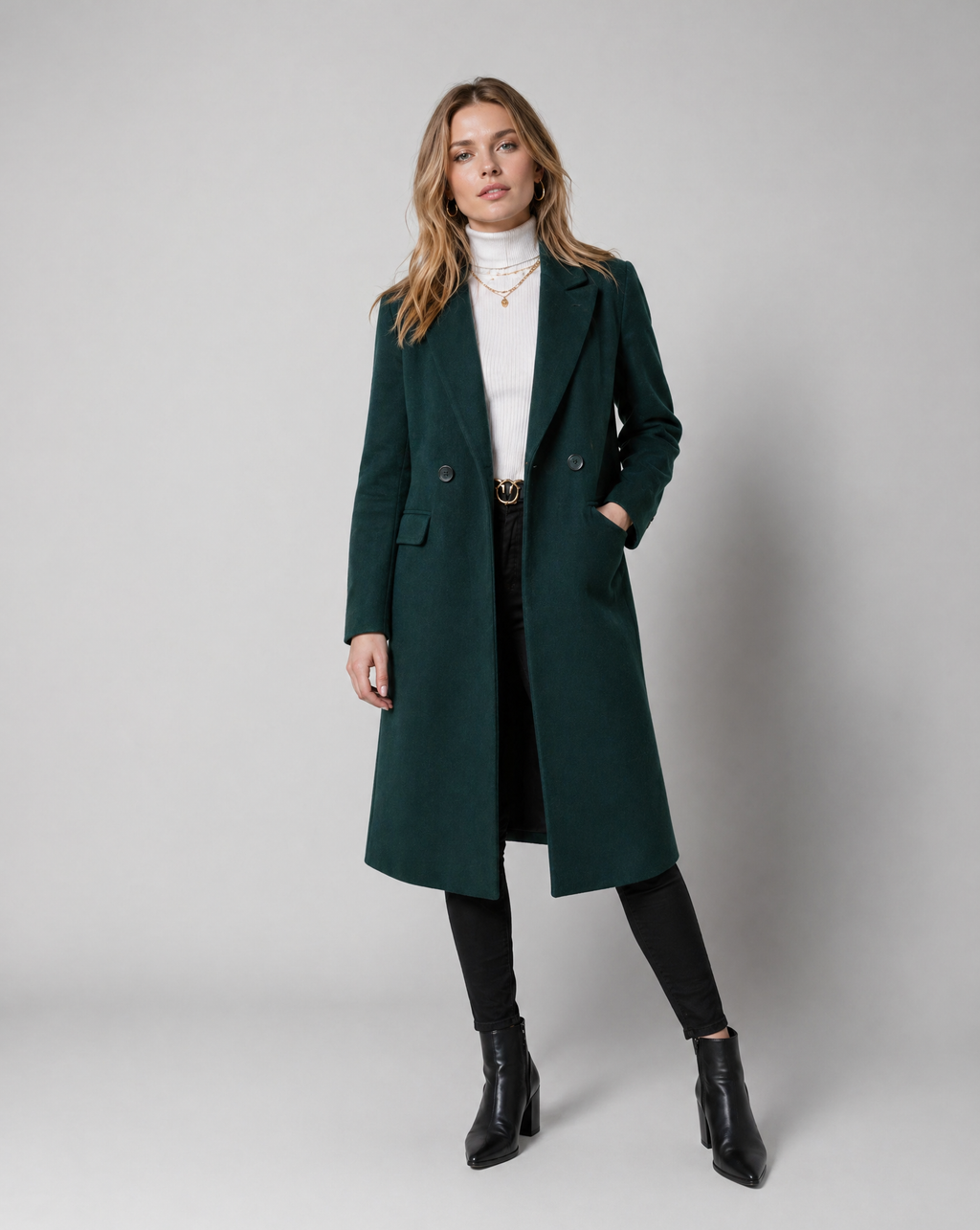 Ginetta | Kort, klassisk enkeltradet trenchcoat
