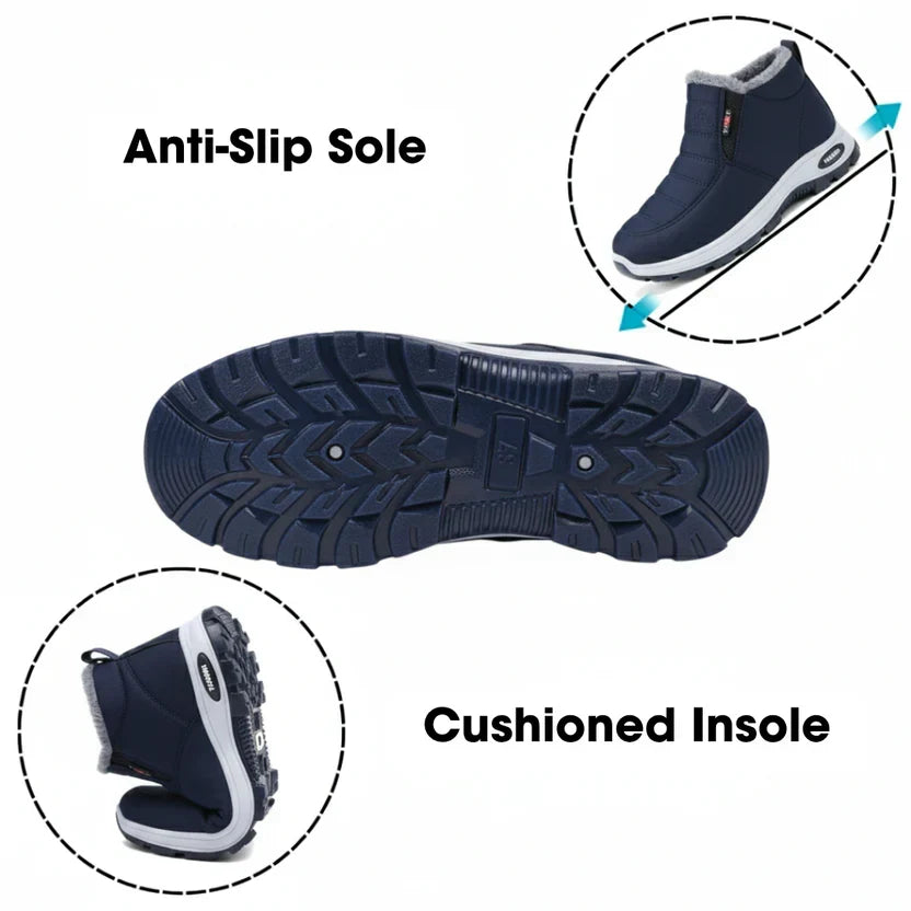 Sianna™ | Quiltede vandtætte slip-on-ankelstøvler