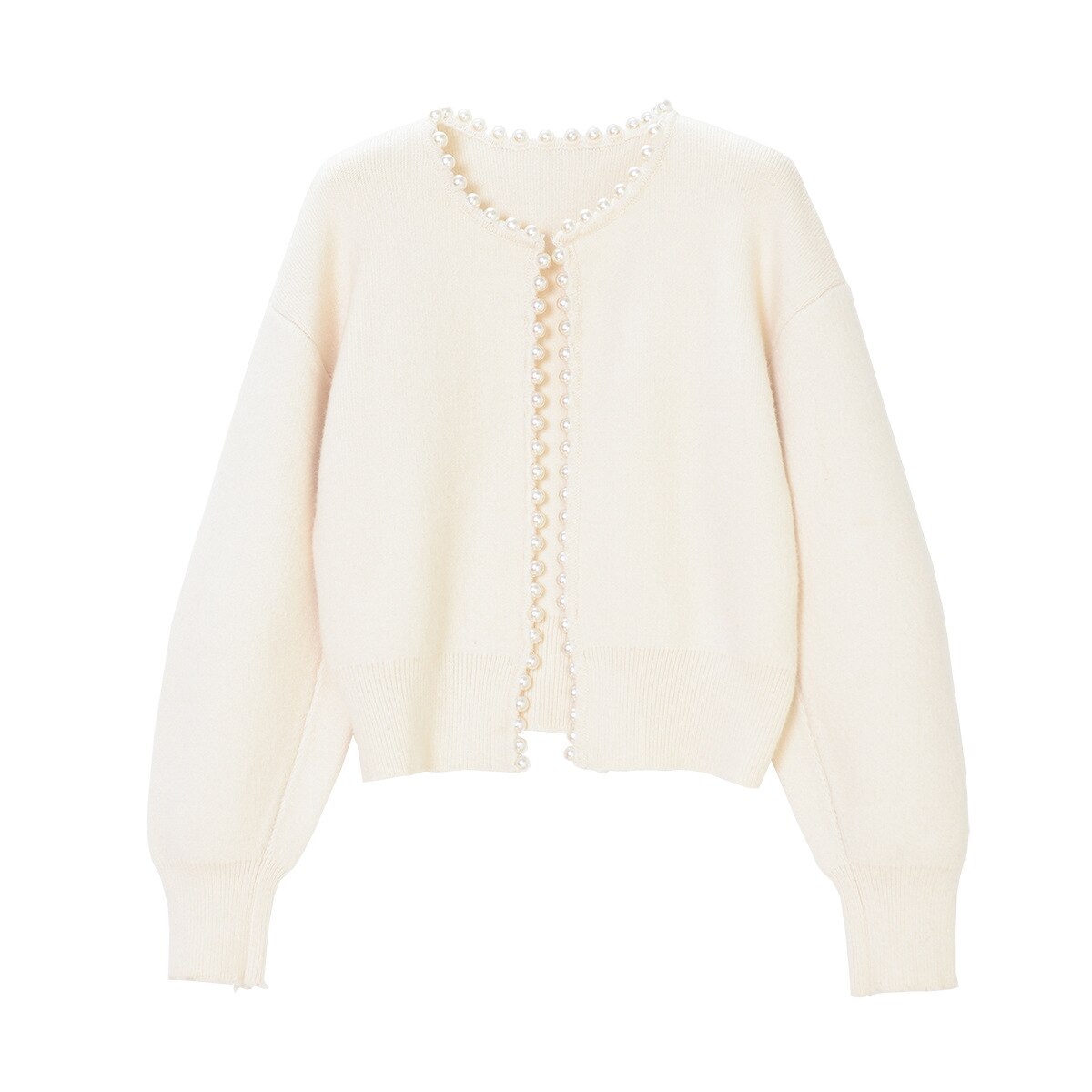 Enrica – Cardigan med perlekant