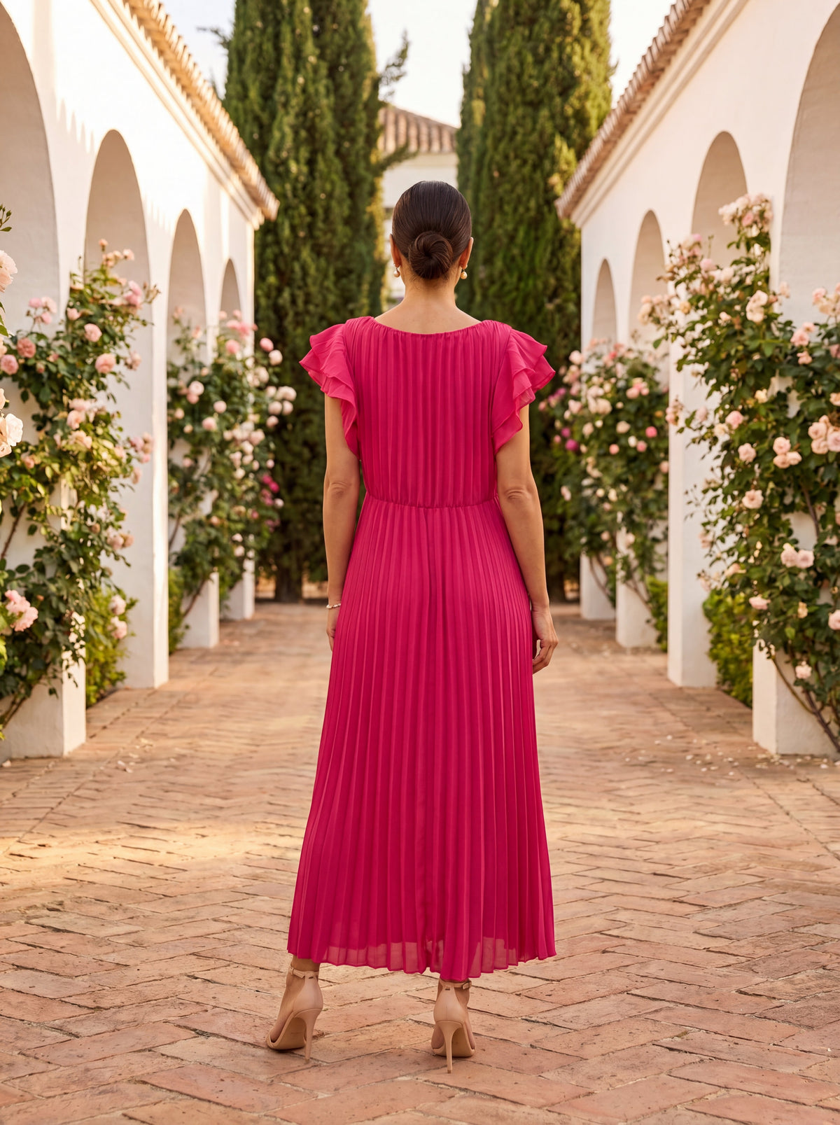 Gloria | Elegant plisseret kjole