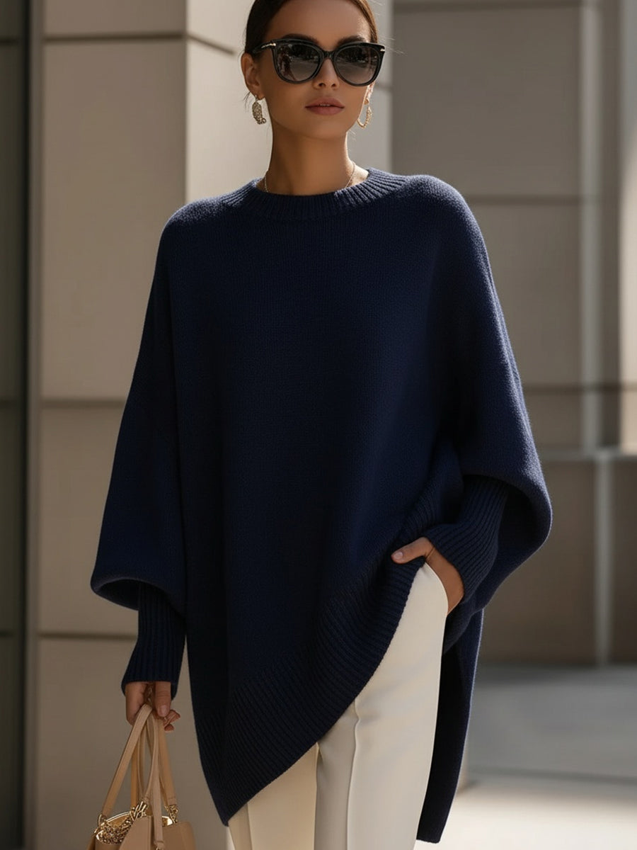 Flaminia | Oversized draperet luksuriøs striksweater