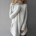 Cesarina | Lang strikket slå-om-sweater